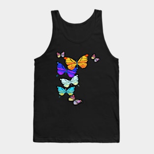 Colorful Butterflies Tank Top